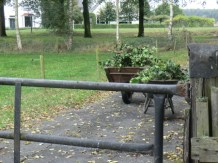 kruiwagens met tuinafval